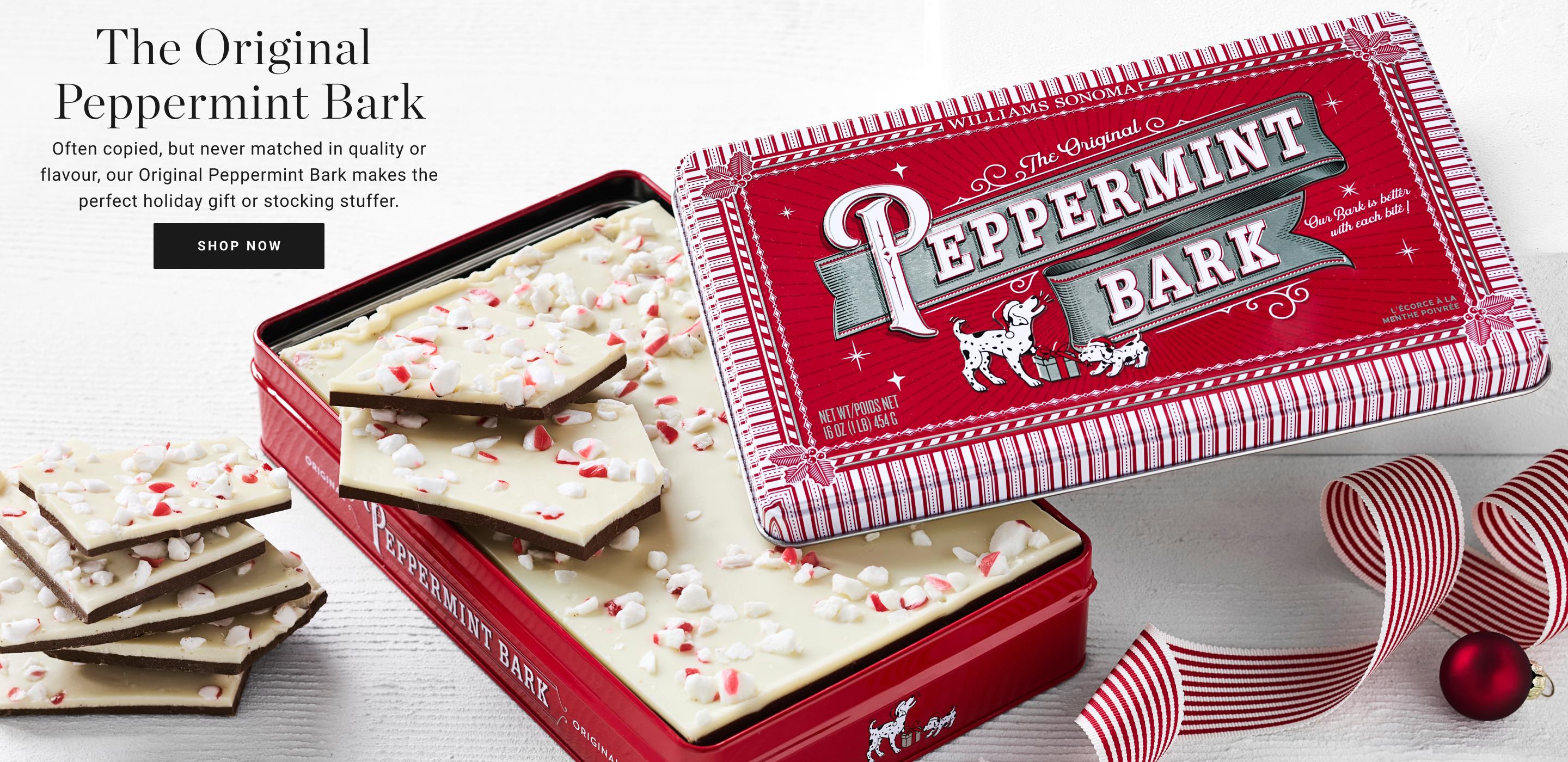 The Original Peppermint Bark | Often copied, but never matched in quality or flavour, our Original Peppermint Bark makes the perfect holiday gift or stocking stuffer. | Shop Now